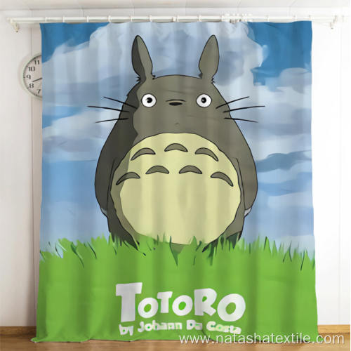 HD Printed My Neighbor Cartoon Totoro Blackout Curtains